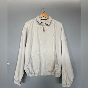 Ralph Lauren Beige Jacket with Navy Pony Logo